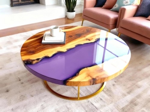Purple resin river coffee - purple,