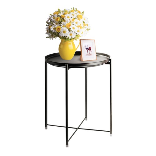 Tall end table coffee stand - coffee,