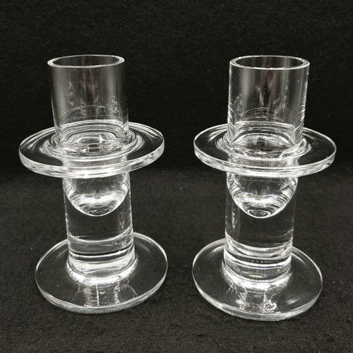 Krosno glass candle holders - krosno, 6"